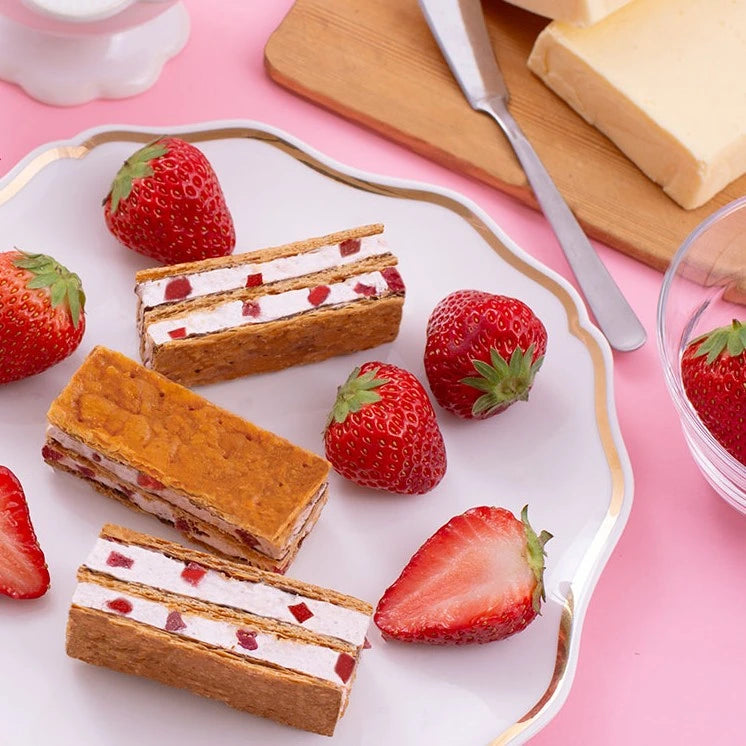 Baked Mallow Butter Marshmallow Strawberry Millefeuille
