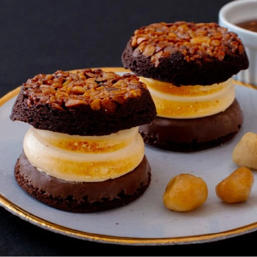 Baked Mallow Caramel Macadamia Chocolate Brownie