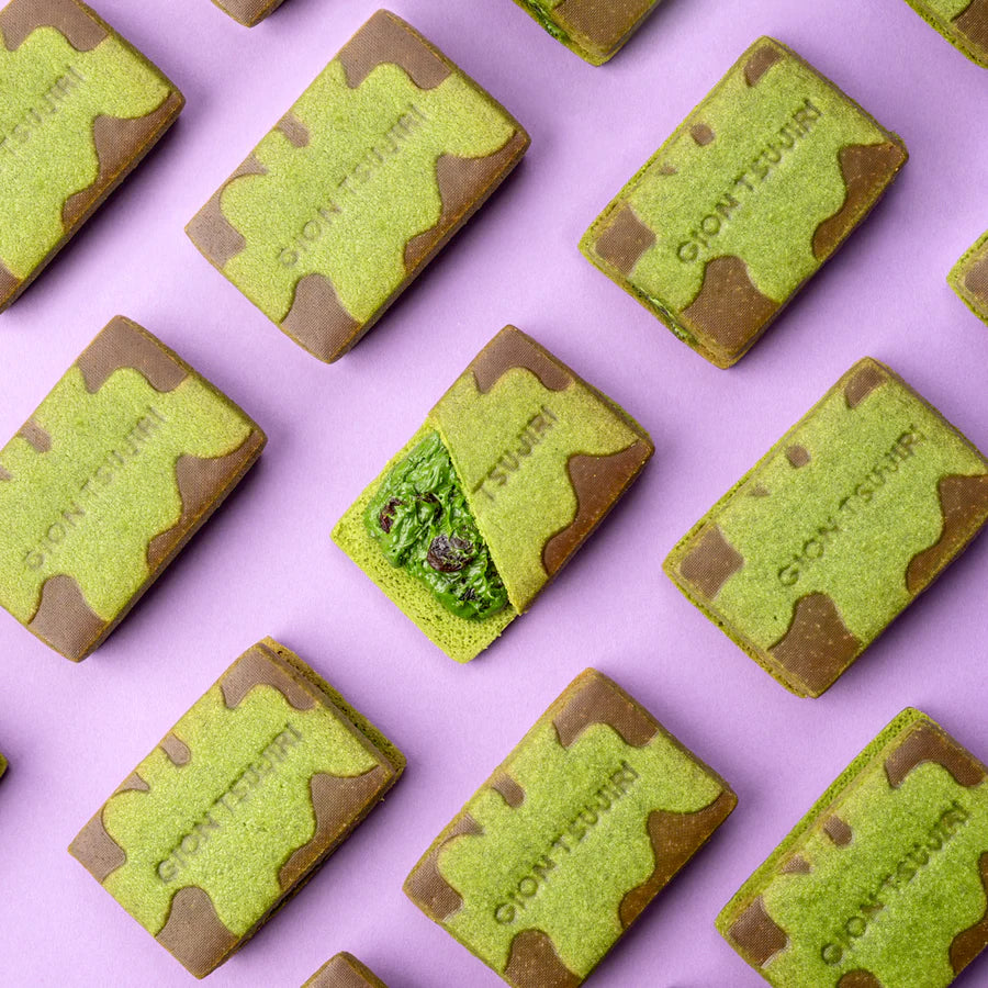Gion Tsujiri Green Tea Rum Raisin Butter Sandwich
