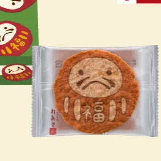 Keishindo Daruma Rice Cracker