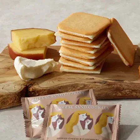 Now On Cheese Smoked Cheese Camembert Sandwich Cookie