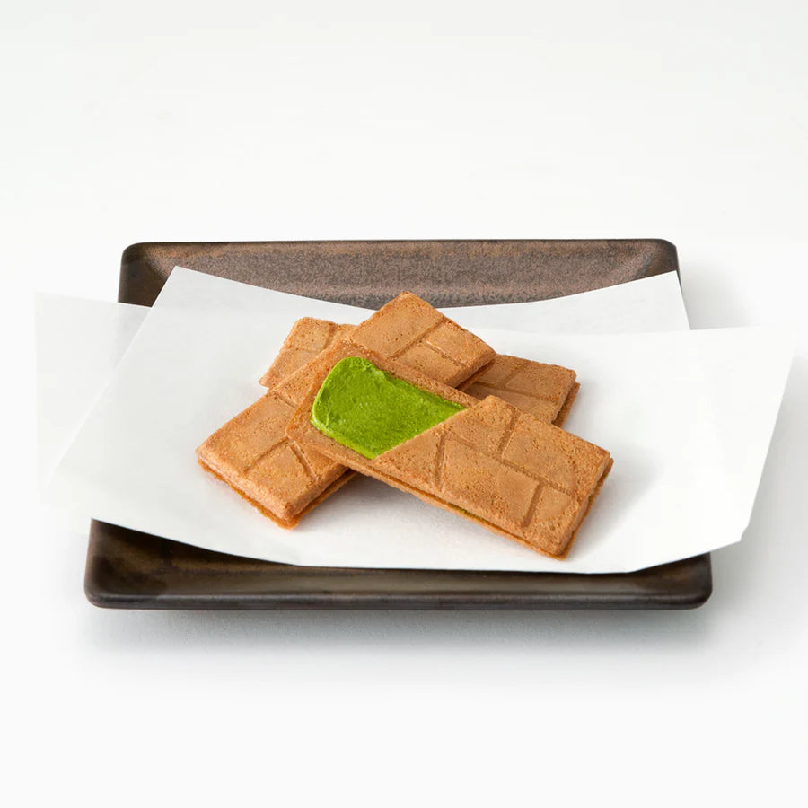 Gion Tsujiri Alley Of Gion Uji Green Tea Sandwich Rice Cracker