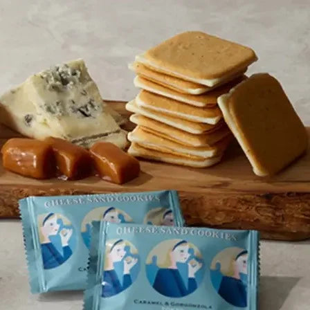 Now On Cheese Caramel Gorgonzola Sandwich Cookie