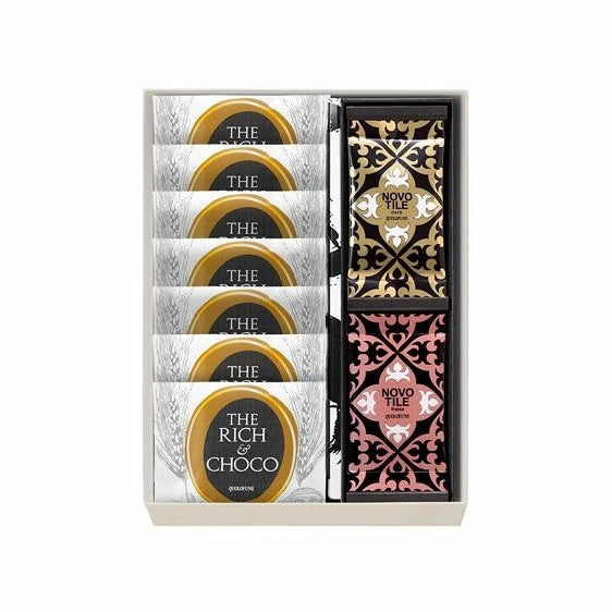 Quolofune Rich Chocolate Sandwich Cookie Novo Tile Cookie Assorted Seasonal